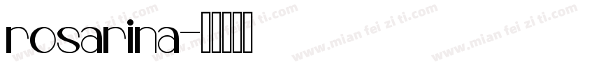 rosarina字体转换