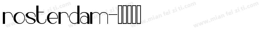rosterdam字体转换