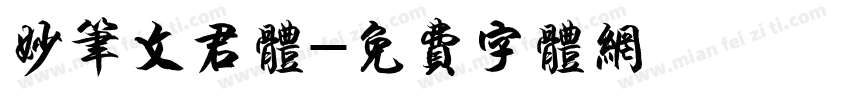 妙笔文君体字体转换