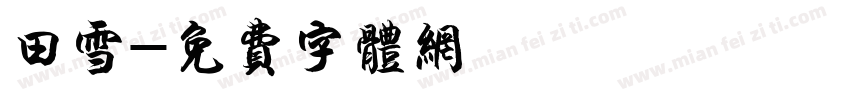 田雪字体转换