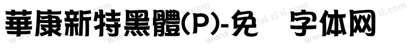 華康新特黑體(P)字体转换