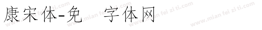 康宋体字体转换