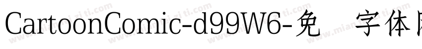 CartoonComic-d99W6字体转换