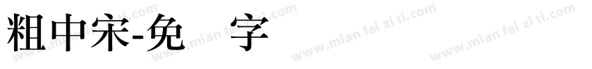 粗中宋字体转换