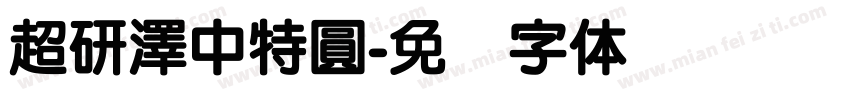 超研澤中特圓字体转换