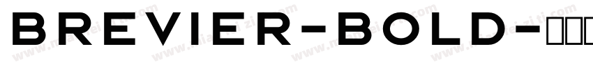 Brevier-Bold字体转换