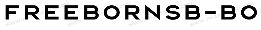 FreebornSB-Bold字体转换
