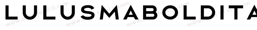 LulusmaBoldItalic-ax字体转换