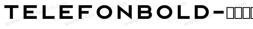 TelefonBold字体转换