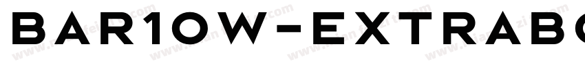 Bar1ow-ExtraBold字体转换