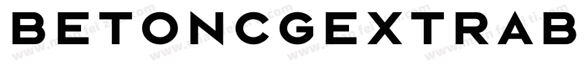 BetonCGExtraBold字体转换