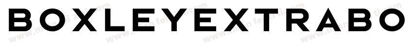 BoxleyExtraBold字体转换