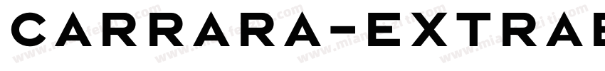 Carrara-ExtraBold字体转换