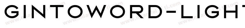 Gintoword-Light字体转换
