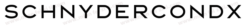 SchnyderCondXLLight字体转换