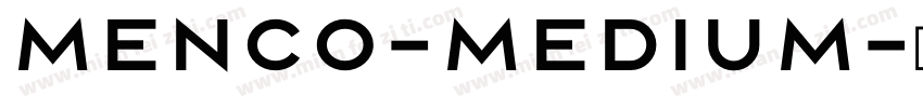 Menco-Medium字体转换