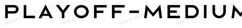 Playoff-Medium字体转换