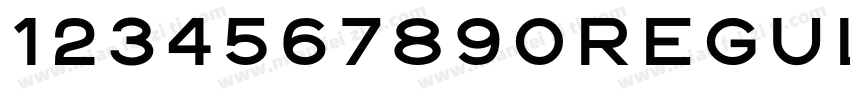 1234567890regular字体转换