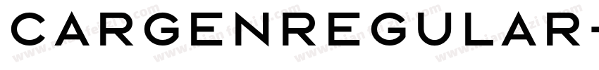 CargenRegular字体转换