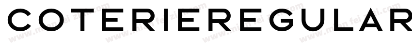 CoterieRegular字体转换