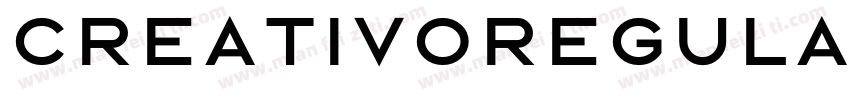 CreativoRegular字体转换