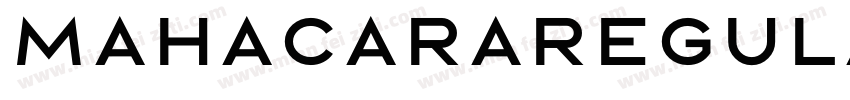MahacaraRegular字体转换