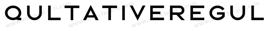 QultativeRegular字体转换