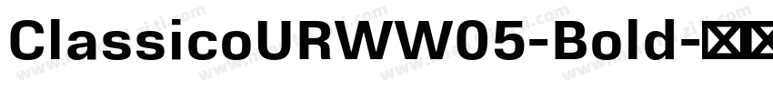 ClassicoURWW05-Bold字体转换