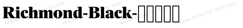 Richmond-Black字体转换