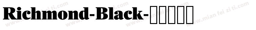 Richmond-Black字体转换