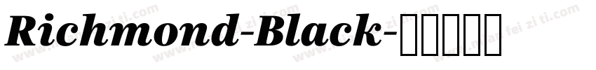 Richmond-Black字体转换