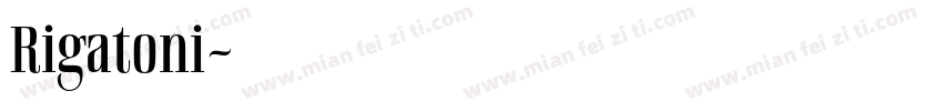 Rigatoni字体转换