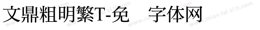 文鼎粗明繁T字体转换