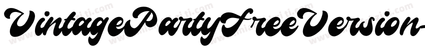 VintagePartyFreeVersion字体转换
