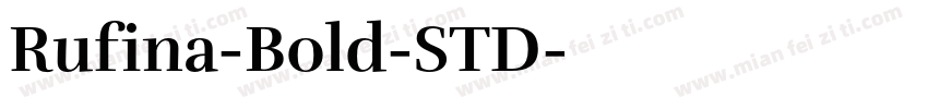 Rufina-Bold-STD字体转换