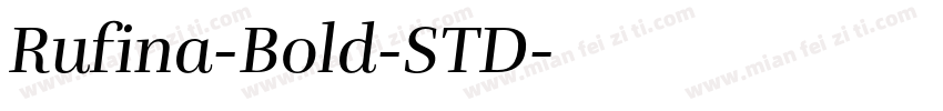 Rufina-Bold-STD字体转换