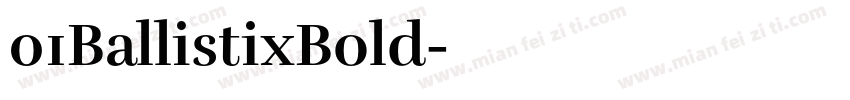 01BallistixBold字体转换