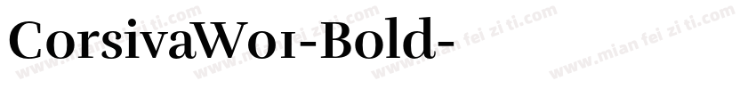 CorsivaW01-Bold字体转换