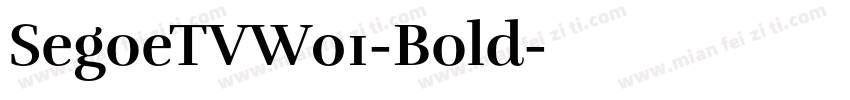 SegoeTVW01-Bold字体转换