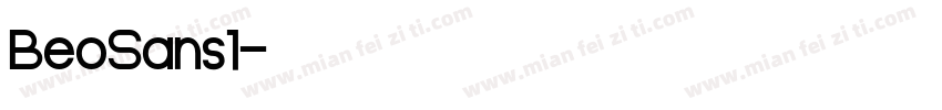 BeoSans1字体转换