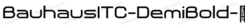BauhausITC-DemiBold字体转换