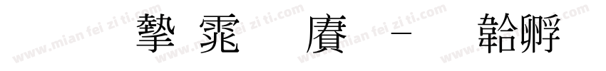 标准宋体国际字体转换