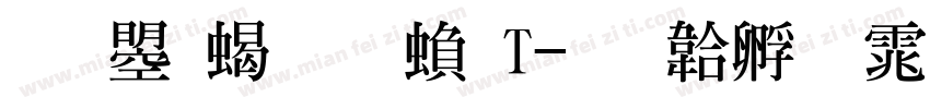 文鼎粗明繁T字体转换