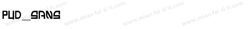 PUD_SANS字体转换
