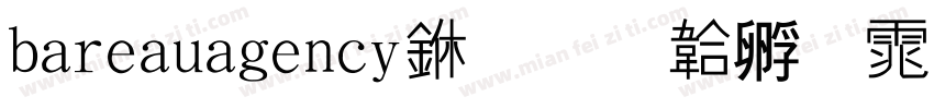 bareauagency中字体转换