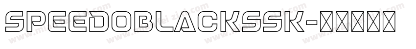 SpeedoBlackSSK字体转换