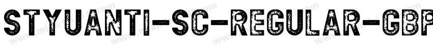 STYuanti-SC-Regular-GBpc-EUC-H字体转换