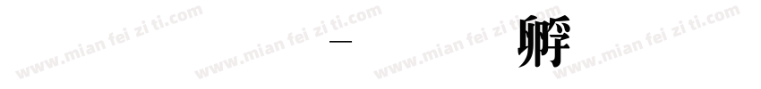 黑明體字体转换