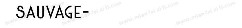 不野sauvage字体转换