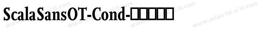 ScalaSansOT-Cond字体转换